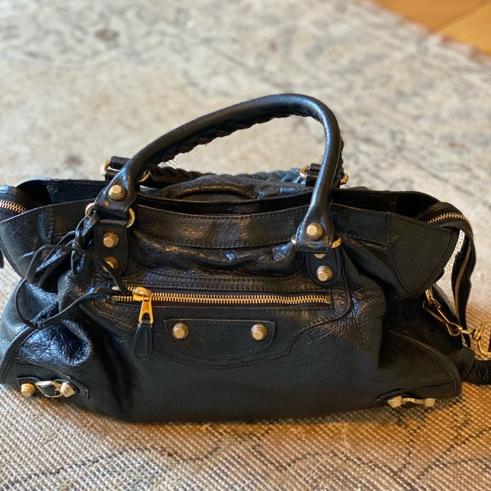 Balenciaga Black City Bag